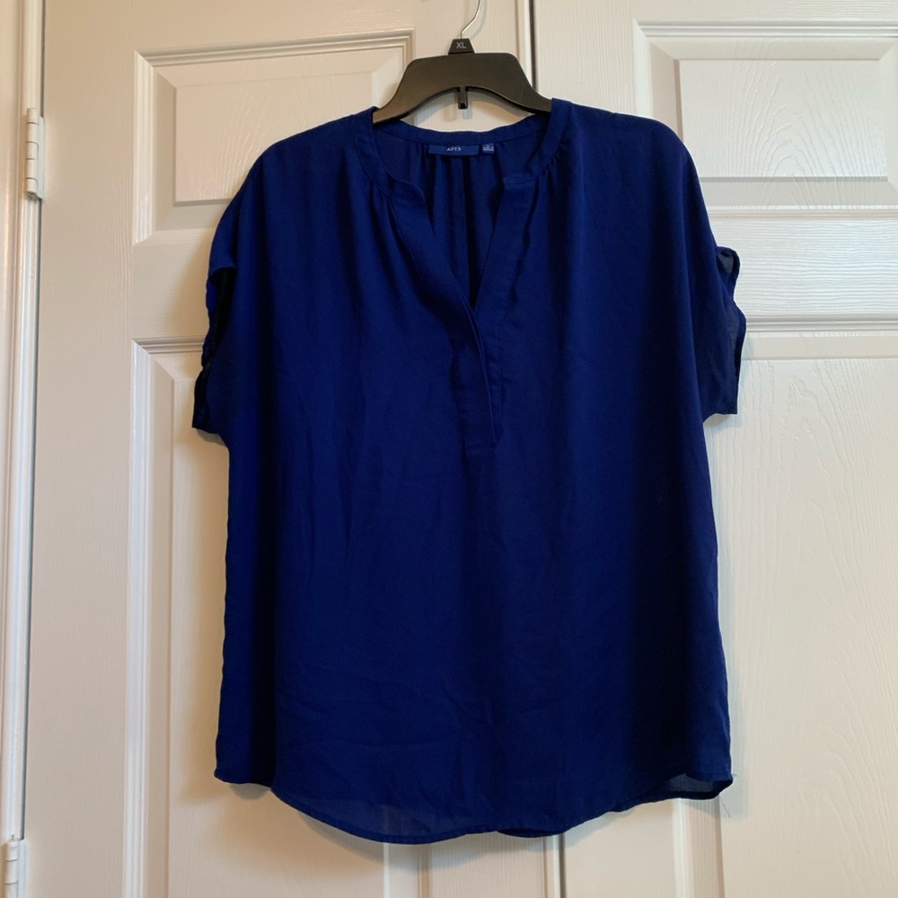 Blue dress top